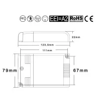 TCI MBQ 242/2 Electronic Ballast Multilamp 2x Fluorescent Lamps TCI MBQ 242/2 Electronic Ballast Multilamp 2x Fluorescent Lamps