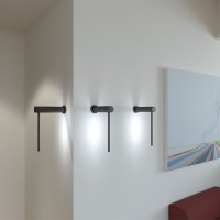 Martinelli Luce Mosca LED Applique Wall Lamp With Indirect