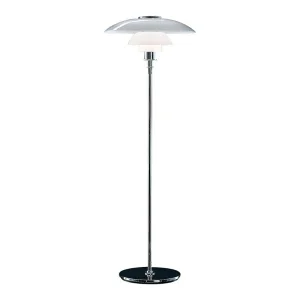 Louis Poulsen PH 4½-3½ Glass Lampada da Terra Cromo By Poul