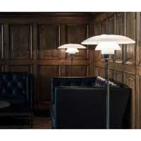 Louis Poulsen PH 4½-3½ Glass Lampada da Terra Cromo By Poul
