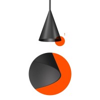 Flos INFRA-STRUCTURE EPISODE 2_ C5 Conical Chandelier Ceiling