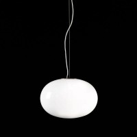Oluce Alba 465 Lampada Da Sospensione A Luce Diffusa In Vetro