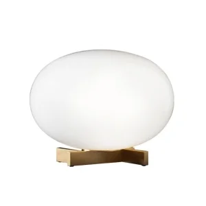 Oluce Alba 265 Dimmable Table Lamp With Diffused Light In Blown