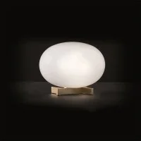 Oluce Alba 265 Dimmable Table Lamp With Diffused Light In Blown