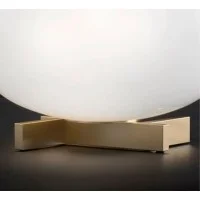 Oluce Alba 265 Dimmable Table Lamp With Diffused Light In Blown