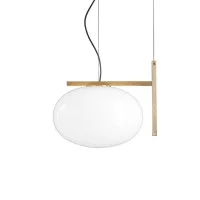 Oluce Alba 466 Single Suspension Lamp With Diffused Light