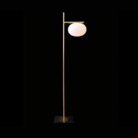 Oluce Alba 382 Lampada Da Terra Dimmerabile Singola A Luce