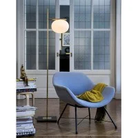 Oluce Alba 382 Single Dimmable Floor Lamp With Diffused Light