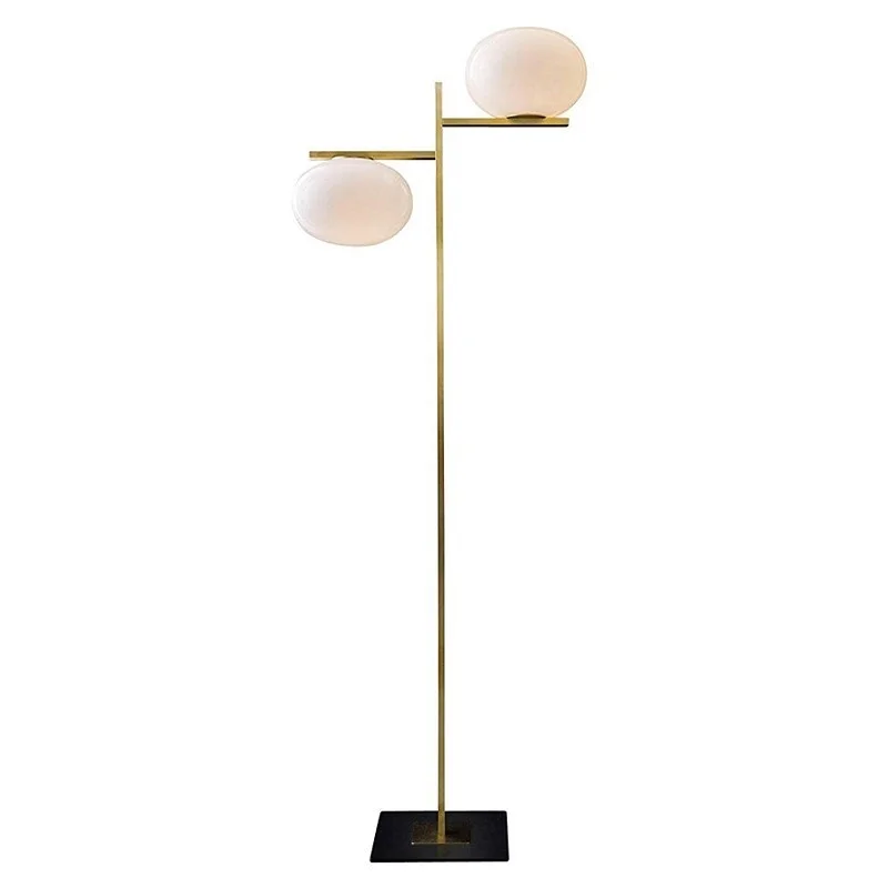 Oluce Alba 383 Double Dimmable Floor Lamp With Diffused Light
