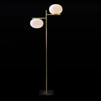 Oluce Alba 383 Lampada Da Terra Dimmerabile Doppia A Luce
