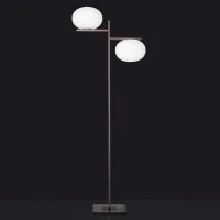 Oluce Alba 383 Lampada Da Terra Dimmerabile Doppia A Luce