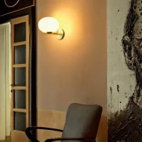 Oluce Alba 176 Lampada Da Parete A Luce Diffusa In Vetro Oluce Alba 176 Lampada Da Parete A Luce Diffusa In Vetro