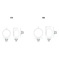 Oluce Alba 174 194 Wall Lamp Diffused Light Rectangular