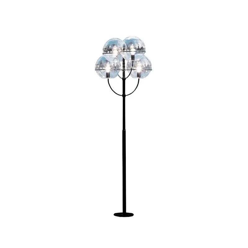 Oluce Lyndon Floor Lamp With Galvanized Metal Structure And Oluce Lyndon Floor Lamp With Galvanized Metal Structure And