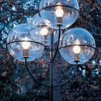 Oluce Lyndon Floor Lamp With Galvanized Metal Structure And
