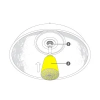 Flos Skygarden s1 Assieme diffusore vetro Parte di ricambio