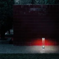 Flos In Vitro Bollard LED Floor Lamp For Outdoor In Glass And