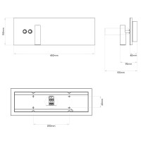 Astro Lighting Edge Reader LED Con Luce Indiretta Lampada da