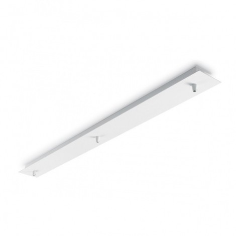 Rosone Lineare Da Soffitto Parete Con 3 Uscite In Metallo