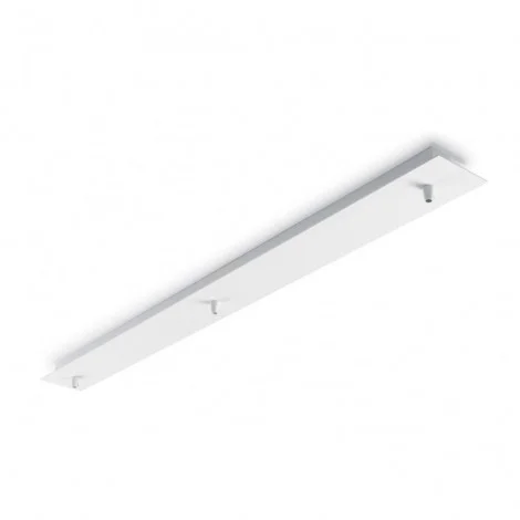 Rosone Lineare Da Soffitto Parete Con 3 Uscite In Metallo