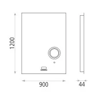 ACB Cairo Specchio LED Touch Retro Illuminato Con Screen