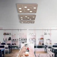 Cattaneo Street LED Modular Ceiling or Wall Square Lamp