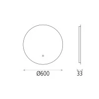 ACB Bari Specchio Circolare Retro Illuminato Con LED On/Off