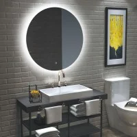 ACB Bari Specchio Circolare Retro Illuminato Con LED On/Off