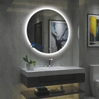 ACB Petra Specchio Circolare Con Striscia LED Perimetrale