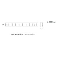 Novalux Tubo Striscia LED In Silicone 7W/m 230V IP65 da Esterno