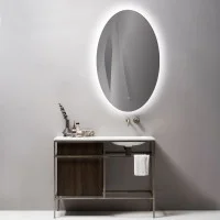 ACB Adriana Specchio Ovale Con LED Retro Illuminato Luce