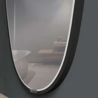 ACB Onix Specchio Ovale Allungato Con Striscia LED A Cornice ACB Onix Specchio Ovale Allungato Con Striscia LED A Cornice