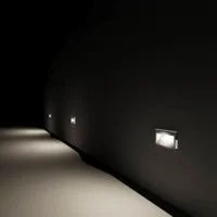 Simes Eos Incasso da Muro Rettangolare 26w Nero IP65 Per Esterno