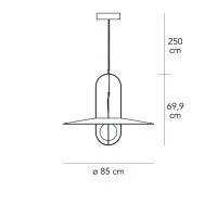 Fontana Arte Setareh Grande Lampada LED A Sospensione