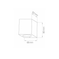 Lampo UP o DOWN GU10 Lampada da Parete Applique Mono Emissione