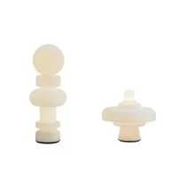 Fontana Arte Re Lampada da Tavolo LED Dimmerabile In Vetro