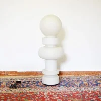 Fontana Arte Re Lampada da Tavolo LED Dimmerabile In Vetro