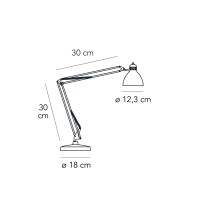 Fontana Arte Naska Piccola Lampada da Tavolo LED O Alogena Luce
