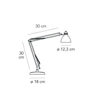 Fontana Arte Naska Piccola Lampada da Tavolo LED O Alogena Luce