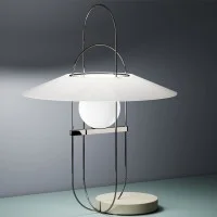 Fontana Arte Setareh Media Lampada Da Tavola LED Dimmerabile By