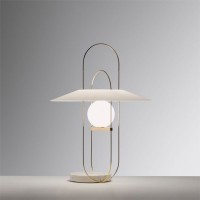 Fontana Arte Setareh Media Lampada Da Tavola LED Dimmerabile By