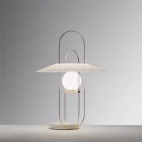Fontana Arte Setareh Media Lampada Da Tavola LED Dimmerabile By
