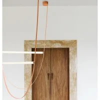 Flos Wireline Suspension Lamp With Diffused Light LED Dimmable