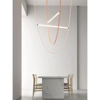 Flos Wireline Suspension Lamp With Diffused Light LED Dimmable
