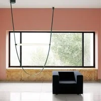Flos Wireline Suspension Lamp With Diffused Light LED Dimmable