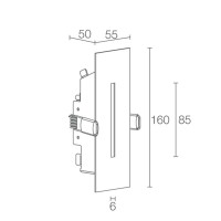 Luce & Light Line 2.1 Segnapasso 2W Incasso Rettangolare Da
