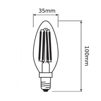 Osram LED Parathom Classic B E14 6W-60W 2700K 806lm Transparent