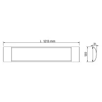 Lampo LED Tricolor Flat Ceiling Light In White Thermoplastic Lampo LED Tricolor Flat Ceiling Light In White Thermoplastic