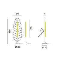 Rotaliana Eden Collection LED Sound Absorbing Floor Lamp By