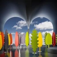 Rotaliana Eden Collection LED Sound Absorbing Floor Lamp By